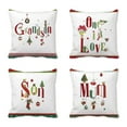 thumbnail image 5 of 3Pcs Christmas Pillow Covers Retro Throw Pillows Covers Merry Christmas Pillowcase for Couch Sofa Home Christmas Decor, 5 of 8