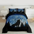 thumbnail image 2 of Manfei Mandala Pattern Bedding Comforter Set,Wild Animal Wolves Twin Comforter Sets,Galaxy Starry Night Bedding Set For Children,Breathable Home Decor,2 Pieces, 2 of 8