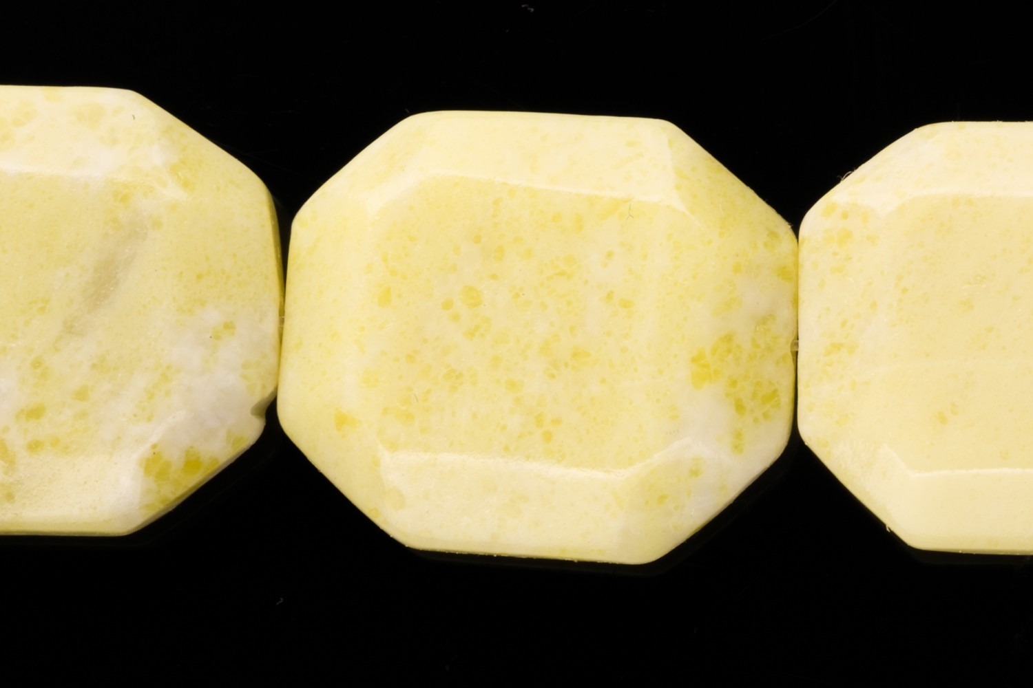 Faceted Golden Quartz Crystallite Emerald Cutted Beads Semi Precious