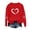 Red-G, variant on Uaswgudfs Women's Valentine's Day Crewneck Long Sleeve Pullover - Loose Fit Casual Sweatshirt with Heart Print, Valentine Graphic Top for Women,Casual Pullover