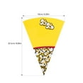 thumbnail image 2 of 100 bolsas de papel para palomitas de maíz con puntas cónicas, ideales para dulces o palomitas., 2 of 8