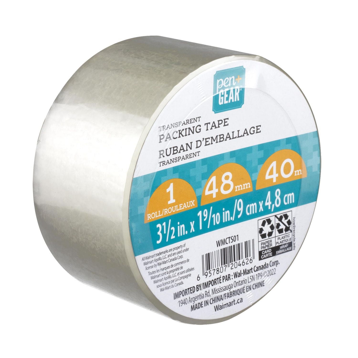 PEN &GEAR 1PK PACKAGING TAPE, P&G 1PK PACK TAPE
