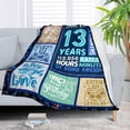 thumbnail image 3 of MMYGU 13 Year Old Boy Gift Ideas Presents for 13 Year Old Boys Official Teenager Birthday Decorations for Boys Throw Blanket 50x60in, 3 of 7