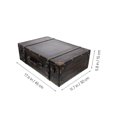 thumbnail image 4 of Minkissy 1Pack Cute Storage Box Light Brown Wooden Suitcase Box for Household Item, 4 of 4