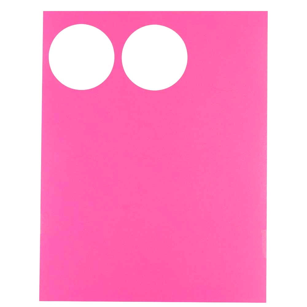 JAM Paper Circle Label Sticker Seals, 2.5 in Diameter, Pink, 120 Round Labels per Pack