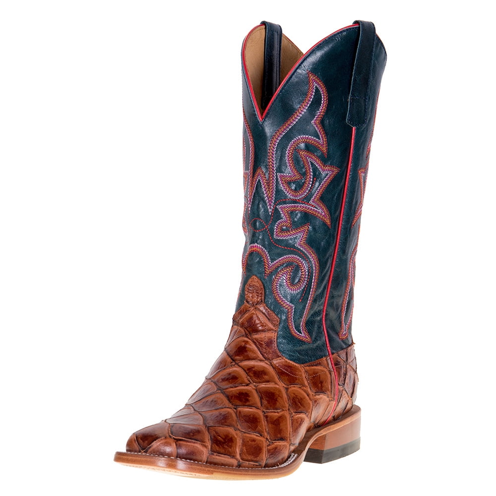Macie Bean Macie Bean Boots Womens Macie Bean Cognac Filet of Fish 13 Navy Explosion Top