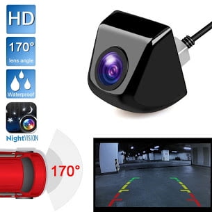 New Car Rear View 170°Back View Black Silver Camera Reverse Parking Waterproof Wide Angle Camera Safe Support Car Parking