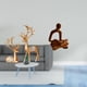 thumbnail image 2 of Estatua de ciervo, escultura de mesa, adorno de animal, figura de pareja de renos, figura de pensador abstracto, estatua de resina, ideal para regalar, 2 of 8