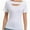 White, variant on Women's Fashion Clothes One Piece Cutout Short Sleeve Knit Slim Fitted Tee Tshirts