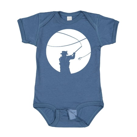

Inktastic Fly Fishing Silhouette Gift Baby Boy or Baby Girl Bodysuit