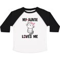 thumbnail image 3 of Inktastic My Auntie Loves Me Girls Toddler T-Shirt, 3 of 5