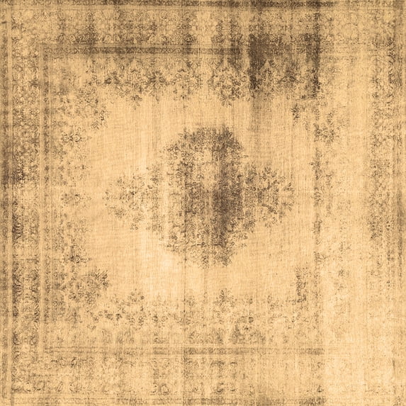 Ahgly Company Indoor Square Persian Brown Traditional Area Rugs, 5' Square