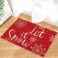 thumbnail image 3 of Christmas Decorative Doormat-Let It Snow Winter Snowflake,Non Slip Indoor/Outdoor/Front Door/Bathroom Entrance Mats Rugs Carpet, 3 of 6