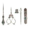thumbnail image 2 of Vintage Embroidery Scissors Kit, Punch Sewing Scissors Kit Thimble Alloy  for Needlework, 2 of 7