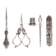 thumbnail image 2 of Kit de tijeras de costura enhebrador tijeras de bordado vintage dedal para costura ANGGREK Otros, 2 of 8