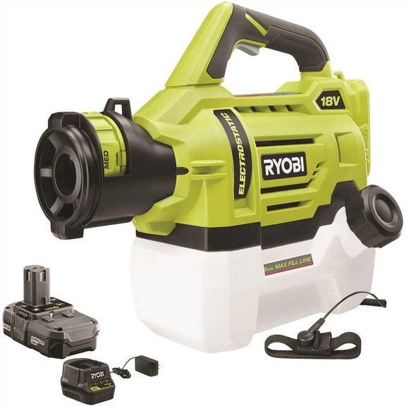 RYOBI - ONE  18V Cordless Electrostatic 0.5 Gal Sprayer with 2.0 Ah Battery and Charger - P2890