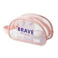 thumbnail image 1 of S-423 Pink Swim Bag For Water Activities With Transparent Waterproof Design And Easy Organization For Goggles Swimsuits, 1 of 6