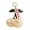 apricot, variant on Plush Cherries Keyring Fruit Shape Keychain Purse Charm Stylish Backpack Accessory for Trendy Women and Teens