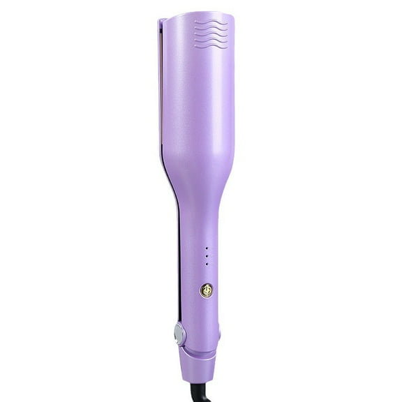 U-Shaped Wave Curling Iron, Dual Voltage Hair Crimper & Waver Iron for Dry & Wet Hair, 3-Barrel Electric Hair Curling Wand