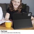 thumbnail image 6 of for Lenovo Tab M11 Plus/K11 Plus 11.45 Inch 2024 Case, Rhombus Pattern Multiple Viewing Angles Stand Slim Folio Cover (Black), 6 of 6