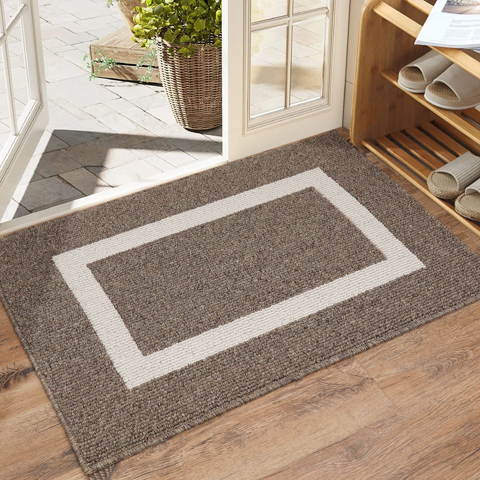 Indoor Door Mat. 24x36. NonSlip Absorbent Resist Dirt Entrance Rug