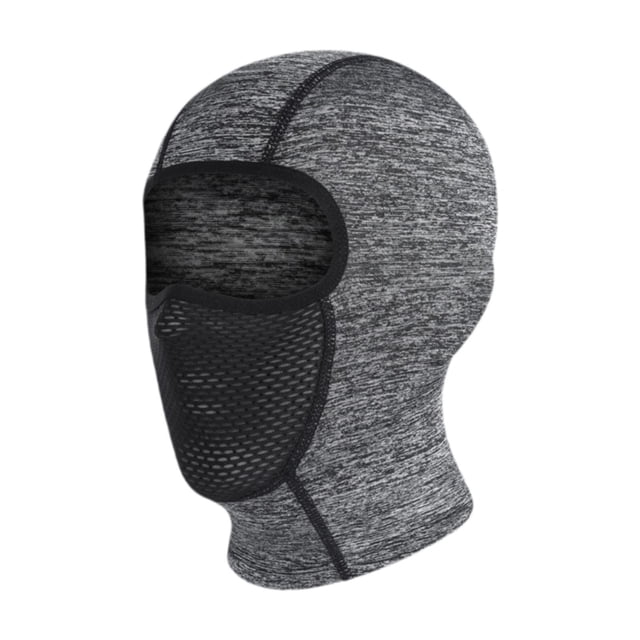 Pasamontañas, máscara facial, capucha, gorro, cortavientos, transpirable, protección solar, cubierta facial para correr, montañismo, snowboard y Gris oscuro