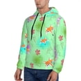 thumbnail image 2 of Hoodies for Men - Cute Fox Floral Green Long Sleeve Comfrt Men'S Fashion Hoodies & Sweatshirts, Sweatshirts for Men Hoodies Pullover Clothing Clothes with Pouch, 2 of 7
