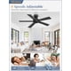 thumbnail image 4 of Ventilador de Techo Fanbulous 42" Montaje Empotrado Negro con Control Remoto y 6 Velocidades, 4 of 8