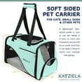 thumbnail image 2 of Katziela Safari Sleeper Pet Carrier - Comfortable - Airline Approved for Dogs and Cats Blue Pack 1, 2 of 6