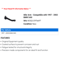 thumbnail image 2 of Idler Arm - Compatible with 1997 - 2003 BMW 540i 1998 1999 2000 2001 2002, 2 of 2