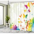 thumbnail image 5 of Ambesonne Nature Shower Curtain, Butterfly Festival Art, 69"Wx75"L, Multicolor, 5 of 5