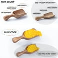 thumbnail image 5 of Wooden Scoops for Canisters 1 PCS Acacia Wooden Scoop for Jars Mini Measuring Spoons for Ground Coffee Scoops Wood Scoops for Seasoning Bath Salt Laundry Detergent Shovel Measuring-Multipurpose, 5 of 8