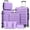 Purple, variant on Gowill 6 Piece Luggage Sets,13/20/24/28 inch Hardside Lightweight ABS Suitcase With Expandable Duffle Bag (Purple)