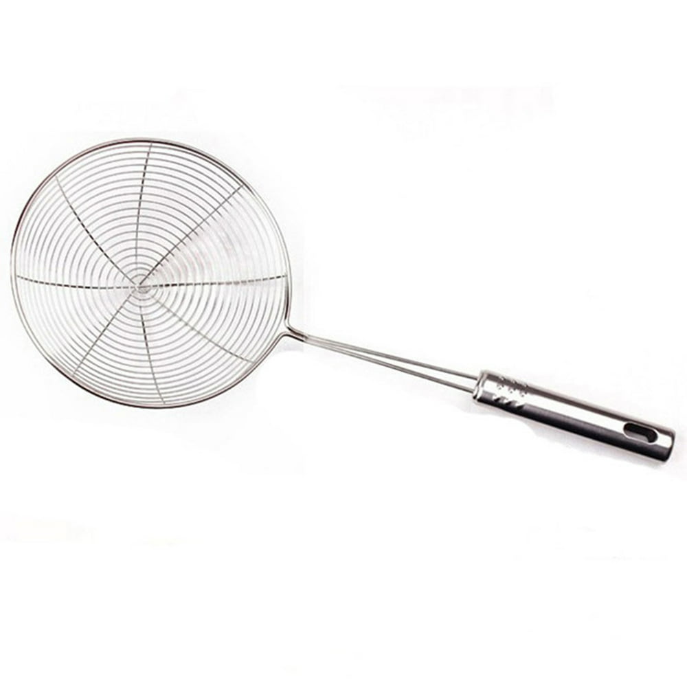 SANWOOD Mesh Strainer Stainless Steel Soup Food Ladle Spoon Colander
