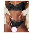 thumbnail image 3 of Gibobby Lencería mujer erótica Lenceria Sexy para Mujer Ropa Interior Sensual de una Pieza Erotica de Encaje con Cuello V Pijama Tirantes(Negro, M), 3 of 4
