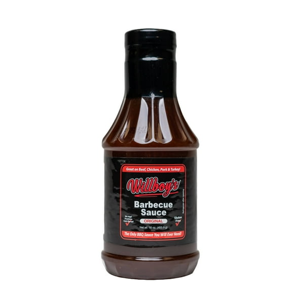 Willboy's Original Barbecue Sauce, Mild, Gluten Free,  16 oz.