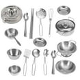 thumbnail image 2 of Jouets de Cuisine Ensemble de Casseroles et Poêles en Acier Inoxydable pour Garçons et Filles, 2 of 8