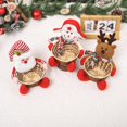 thumbnail image 5 of Christmas Candy Basket Storage - Santa Claus Reindeer Snowman Candy Bowl Dish for Holiday Table Desk Decor, Christmas Decoration Sugar Container Gift, 5 of 9