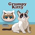thumbnail image 4 of Grumpy Cat 5" Shallow Saucer Pet Food Bowl 4oz Pink, 4 of 5