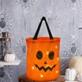 thumbnail image 2 of Nmdmisc Halloween LED Light Candy Bags, Halloween Party Pumpkin Bags, Halloween Treat Bags, Multipurpose Halloween Candy Bucket with Pumpkin Smile Face Birthday Party, 2 of 6