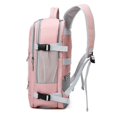 thumbnail image 2 of Pink Women Travel Backpack Water Repellent Anti-Theft Stylish Casual Daypack Bag with Luggage Strap & USB Charging Port Backpack, 2 of 5