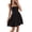 Black, variant on Women's Halter Neck Summer Mini Dress 100% Polyester fabric Lightweight With Zipper And Partially Lined For Daily Wear