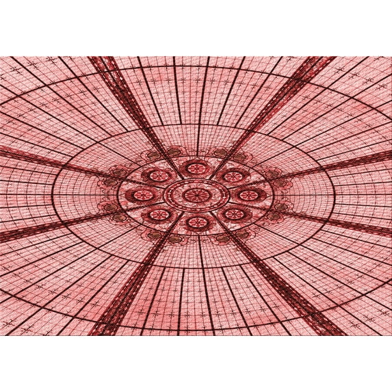 Ahgly Company Indoor Rectangle Patterned Pastel Pink Area Rugs, 2' x 3'