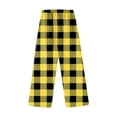 thumbnail image 2 of NOLDARES Womens Pajama Pants Soft Fuzzy Pajama Bottoms for Women Cozy Pj Fleece Lounge Pants(Z5-Yellow,3XL), 2 of 5