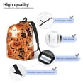 thumbnail image 3 of Vsdgher Halloween 2 Print Canvas Backpack Travel Rucksack Unisex Knapsack 15.7/17.7Inch Laptop Backpack for Work,College-Medium, 3 of 4