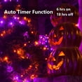 thumbnail image 3 of Orange Purple Halloween Lights 100FT 300 LED String Lights 8 Modes Timer Function Plug-in Halloween Twinkle Lights Connectable Waterproof Indoor Outdoor for Home Garden  Holiday Decor, 3 of 14