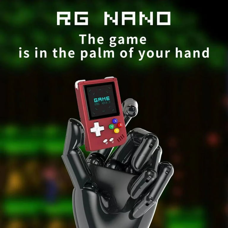 RG Nano Handheld Emulator Pocket Retro Handheld Game Console,Built-in 64G  TF Card 5405 Classic Games 1.54 Inch 60 Hz Refresh Rate IPS Screen Supports  Music,Clock Function 