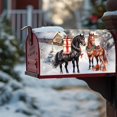 thumbnail image 4 of Christmas Horse Theme Mailbox Cover Magnetic, Xmas Horse Post Letter Box Wraps Magnetic for Winter Holiday Wild Animals Baby Shower Birthday Home School Garden Yard Outdoor Decor, 4 of 6