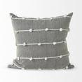 thumbnail image 2 of Dark Gray Detailed Pillow Cover, 2 of 5