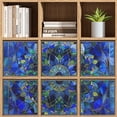 thumbnail image 4 of Collapsible Oxford Fabric Storage Cubes with Handles, Large Mid Foldable Oxford Cloth Bins Set of 2/6, Closet Organizers for Shelves Clothes Home Kitchen Toy - Retro Mandala Glass Flower-2, 4 of 7